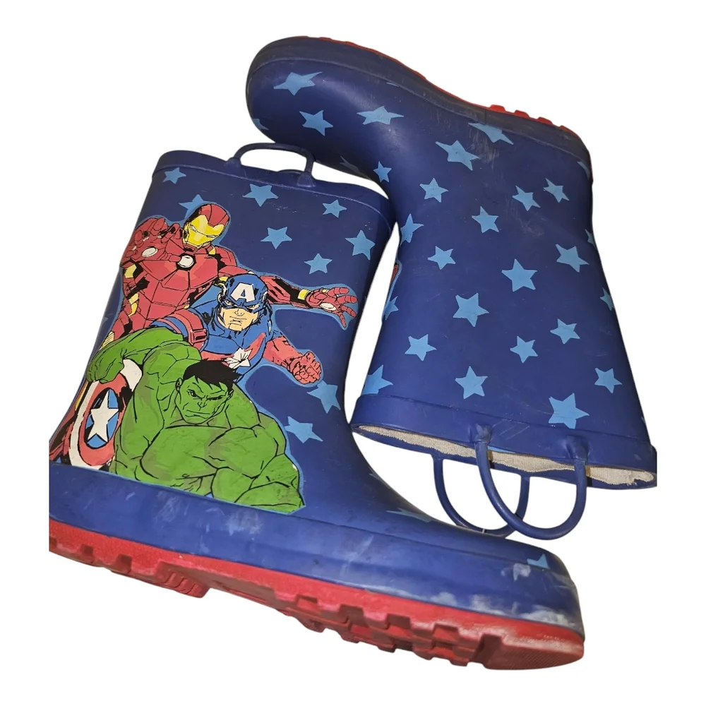 Marvel Kids Blue Superhero Rain Boots